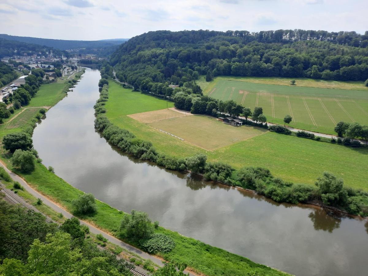 Ferienhaus Am Weserberglandsee Lauenforde Bagian luar foto
