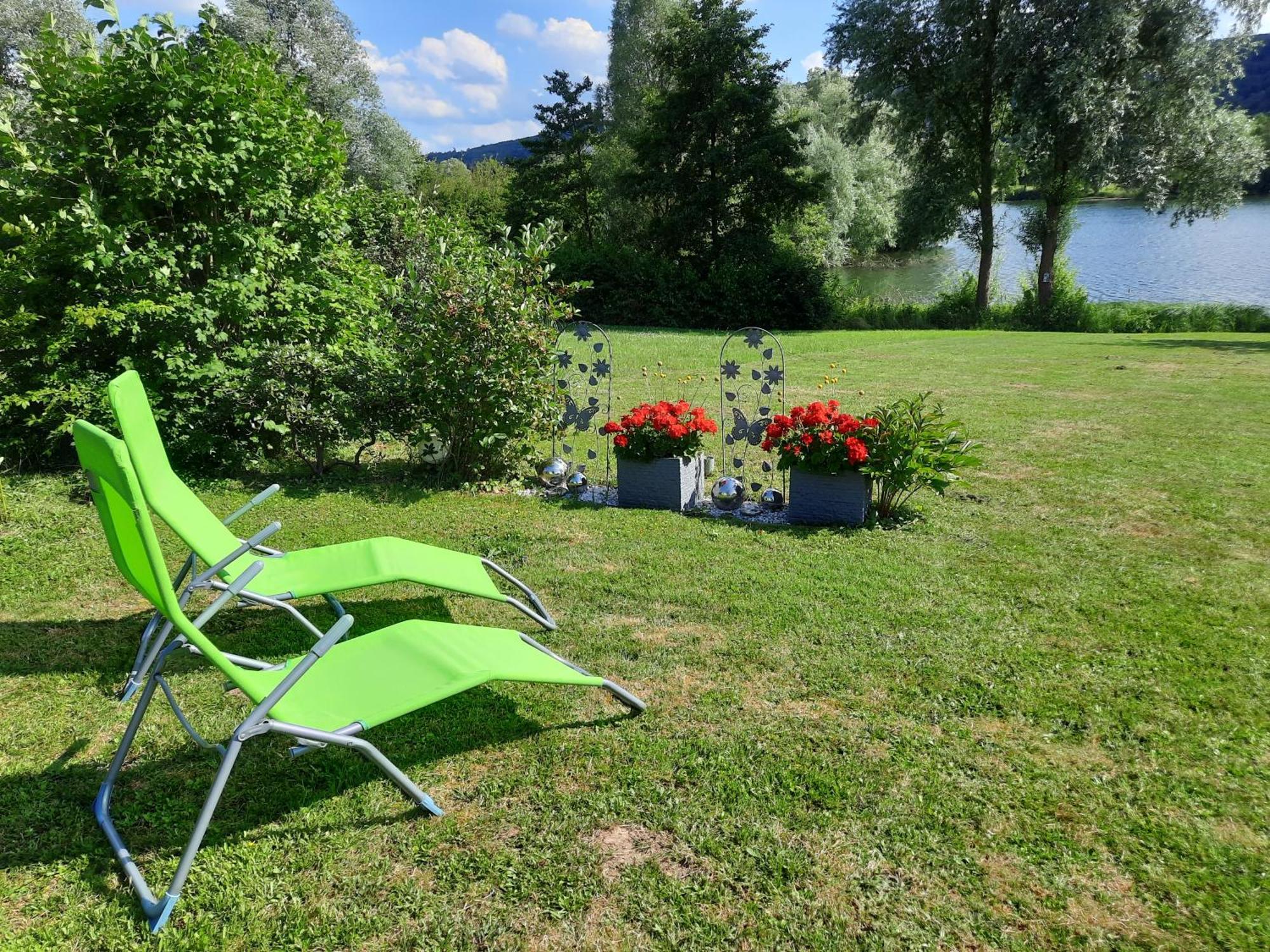 Ferienhaus Am Weserberglandsee Lauenforde Bagian luar foto